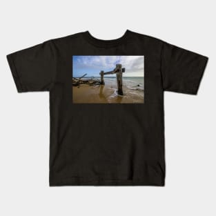 The Cattle Jetty, Observation Point, Point Nepean, Portsea, Mornington Peninsula, Victoria, Australia. Kids T-Shirt